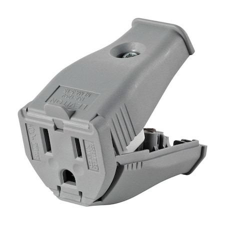 Leviton Leviton Commercial and Residential PVC Straight Blade Hinged Cord Outlet 5-15R 3W102-0GY